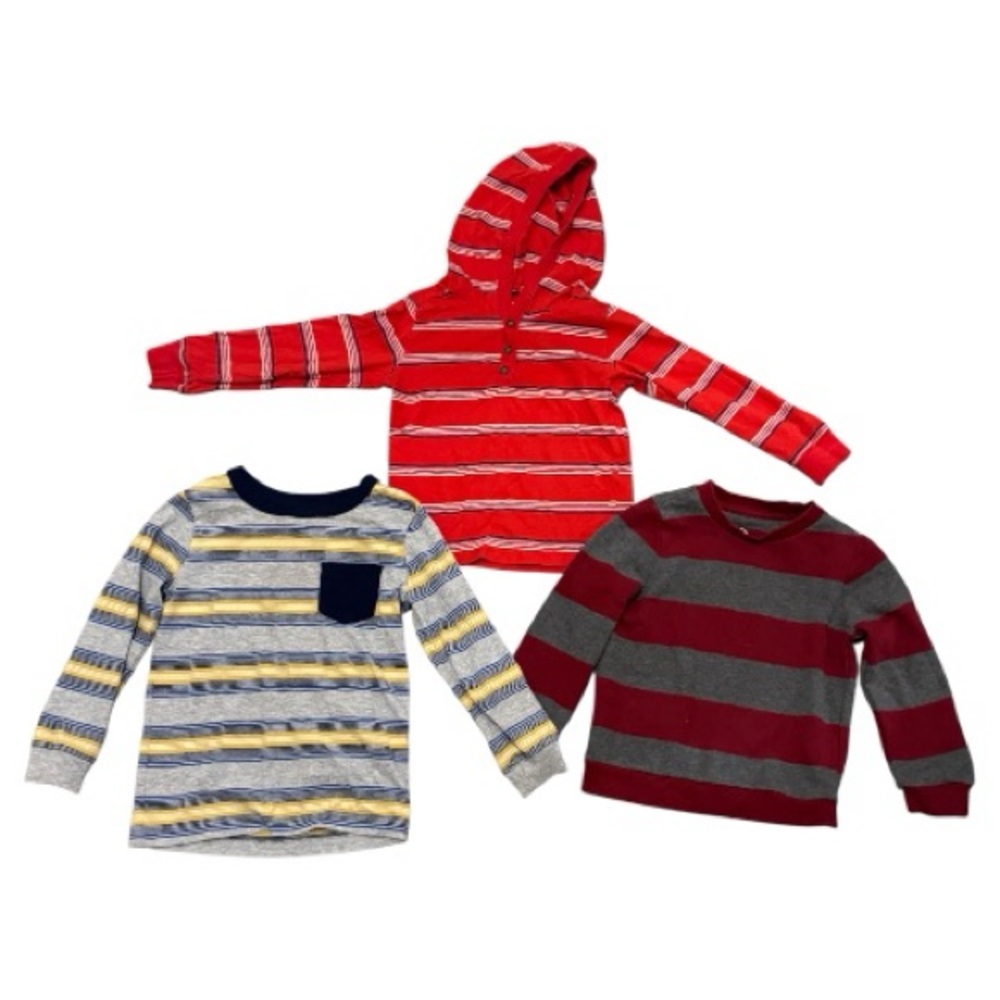 Boys Long Sleeve T-Shirt Bundle of 3